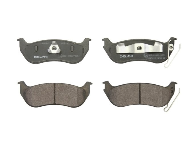 Set plăcuțe frână spate, DELPHI , pentru: JEEP CHEROKEE, WRANGLER II 2.4-4.0 08.96-01.08