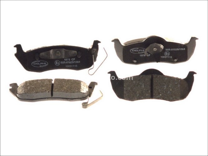 Set plăcuțe frână spate, DELPHI , pentru: JEEP COMVWDER, GRAND CHEROKEE III; NISSAN ARMADA 3.0D-6.1 08.03-12.10