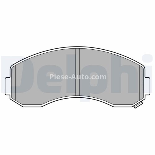Set plăcuțe frână față, DELPHI , pentru: KIA BONGO, K2500 2.5D 01.10-