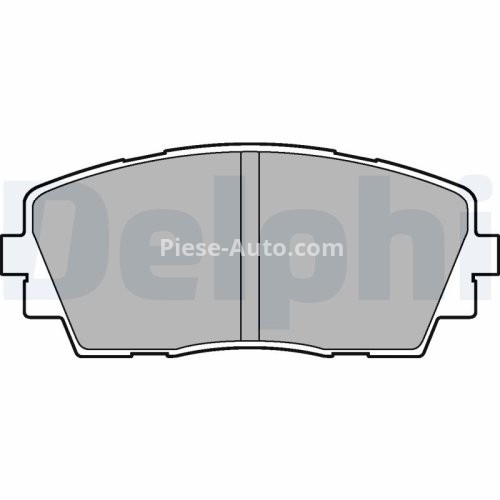 Set plăcuțe frână față, DELPHI , pentru: KIA PICANTO II 1.0/1.0LPG/1.2 05.11-03.17