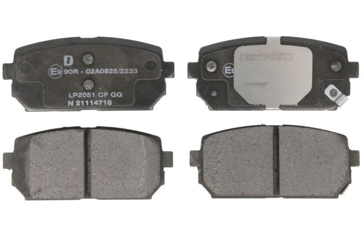 Set plăcuțe frână spate, DELPHI , pentru: KIA CARENS II, CARENS III 1.6-2.0LPG 07.02-