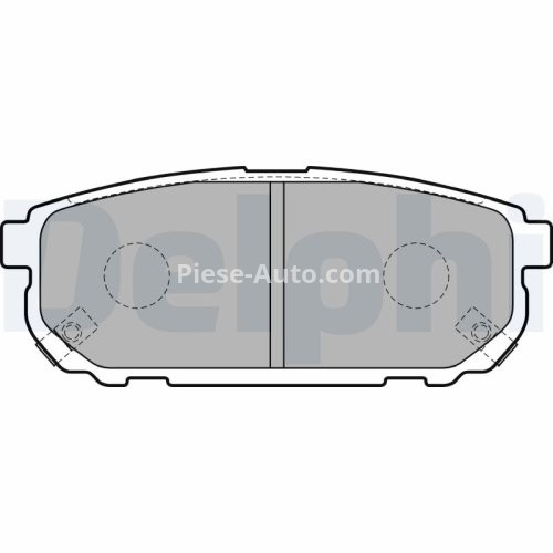 Set plăcuțe frână spate, DELPHI , pentru: KIA SORENTO I 2.4-3.5 08.02-12.11