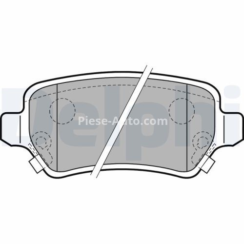 Set plăcuțe frână spate, DELPHI , pentru: KIA VENGA; OPEL ASTRA F, ASTRA F CLASSIC, ASTRA F/KOMBI, ASTRA G, ASTRA G CLASSIC, ASTRA G/KOMBI, ASTRA H, ASTRA H CLASSIC, ASTRA H GTC 1.2-2.2D 08.94-