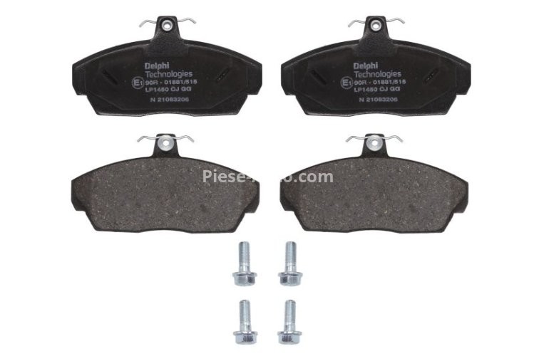 Set plăcuțe frână față, DELPHI (cu un tampon de amortizare), pentru:  LAND ROVER FREELANDER I 1.8-2.9 02.98-01.1