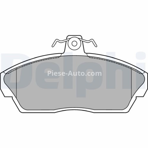 Set plăcuțe frână față, DELPHI (cu un tampon de amortizare), pentru:  LAND ROVER FREELANDER I 1.8-2.9 02.98-01.1