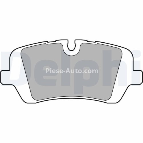 Set plăcuțe frână spate, DELPHI (cu un tampon de amortizare), pentru: LAND ROVER DEFENDER, DISCOVERY V, RANGE ROVER IV, RANGE ROVER SPORT II; PORSCHE 918 SPYDER 2.0-5.0 08.12-