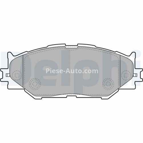 Set plăcuțe frână față, DELPHI , pentru: LEXUS IS C, IS II, IS III 2.2D/2.5/2.5H 08.05-09.20