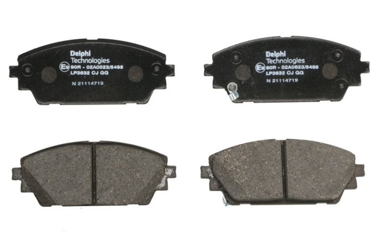 Set plăcuțe frână față, DELPHI , pentru: MAZDA 3 1.5-2.0H 11.18-