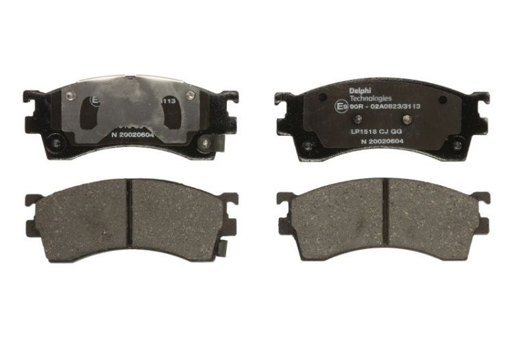 Set plăcuțe frână față, DELPHI , pentru: MAZDA 323 F V, 323 F VI, 323 S VI, 626 V, MX-6, PREMACY, XEDOS 6 1.6-2.5 01.92-03.05