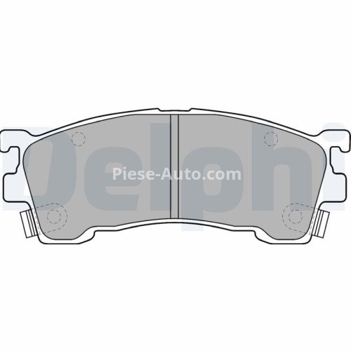 Set plăcuțe frână față, DELPHI , pentru: MAZDA 323 F V, 323 F VI, 323 S VI, 626 V, MX-6, PREMACY, XEDOS 6 1.6-2.5 01.92-03.05