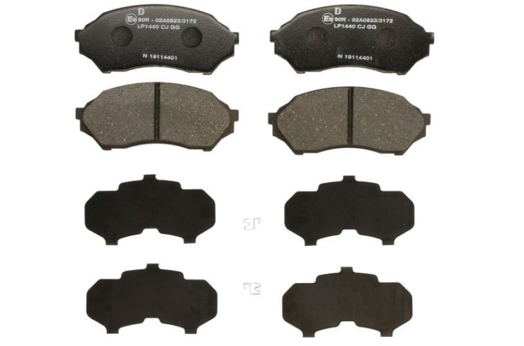 Set plăcuțe frână față, DELPHI , pentru: MAZDA 323 F VI, 323 S VI 1.3/1.4/1.5 09.98-05.04