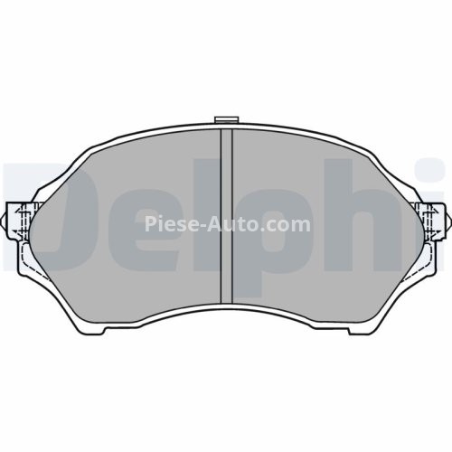Set plăcuțe frână față, DELPHI , pentru: MAZDA 323 F VI, 323 S VI 1.3/1.4/1.5 09.98-05.04