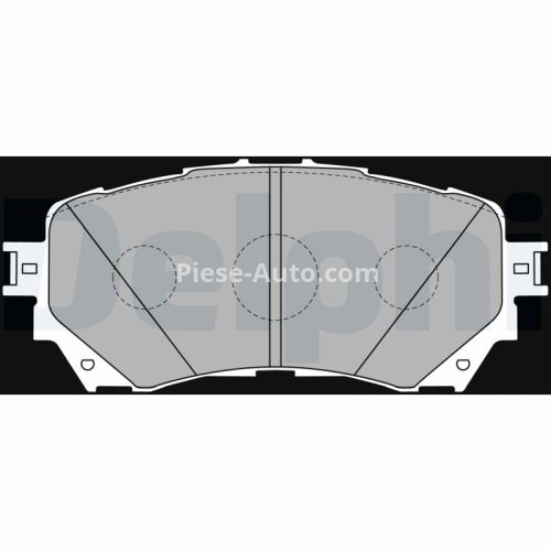 Set plăcuțe frână față, DELPHI , pentru: MAZDA 6, 6/KOMBI 2.0/2.2D/2.5 08.12-