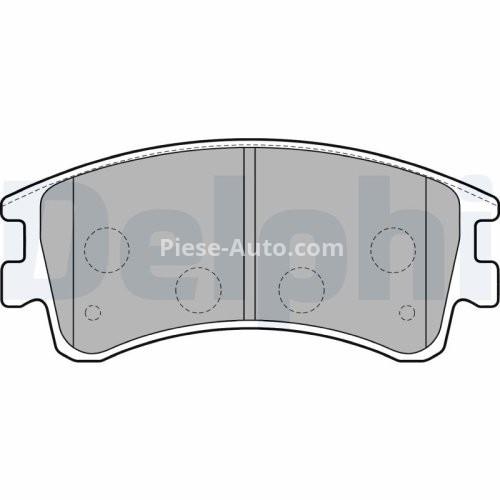 Set plăcuțe frână față, DELPHI , pentru: MAZDA 6; ROVER 75, 75 I 1.8-4.6 01.02-02.08