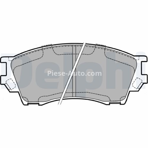 Set plăcuțe frână față, DELPHI , pentru: MAZDA B-SERIE, XEDOS 9 2.0-2.5D 07.93-11.06