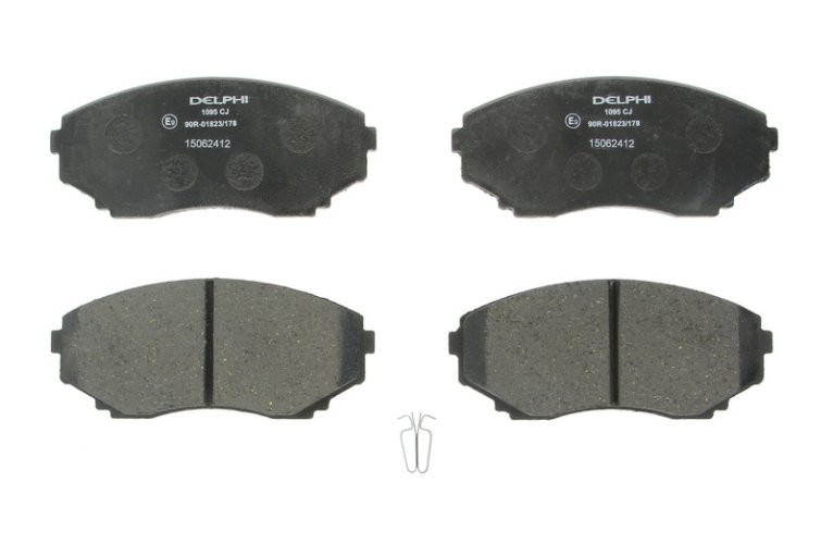 Set plăcuțe frână față, DELPHI , pentru: MAZDA E, MPV I, MPV II 2.0-3.0 11.88-12.06
