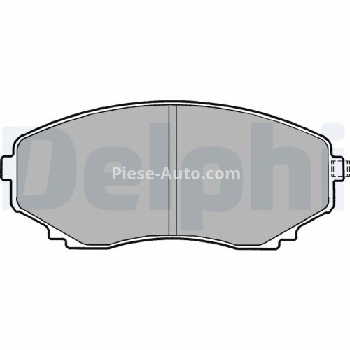 Set plăcuțe frână față, DELPHI , pentru: MAZDA E, MPV I, MPV II 2.0-3.0 11.88-12.06