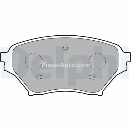 Set plăcuțe frână față, DELPHI (cu accesorii; cu un tampon de amortizare), pentru: MAZDA MX-5 II 1.6/1.8 05.98-10.05
