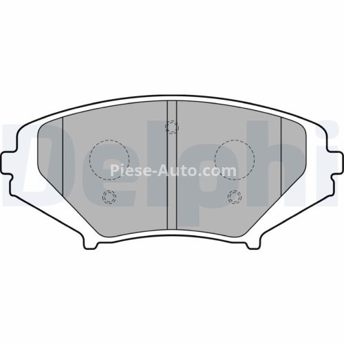 Set plăcuțe frână față, DELPHI (cu accesorii; cu un tampon de amortizare), pentru: MAZDA RX-8 1.3 08.03-06.12