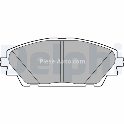 Set plăcuțe frână față, DELPHI (fara optionale), pentru: MAZDA 3, 3/HATCHBACK, CX-3, CX-30 1.5-2.2D 07.13-