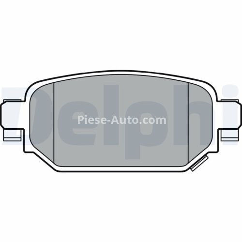 Set plăcuțe frână spate, DELPHI , pentru: MAZDA 3, CX-3 1.5-2.2D 07.13-