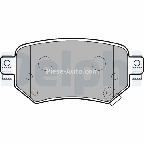 Set plăcuțe frână spate, DELPHI , pentru: MAZDA 6, 6/KOMBI 2.0/2.2D/2.5 08.12-