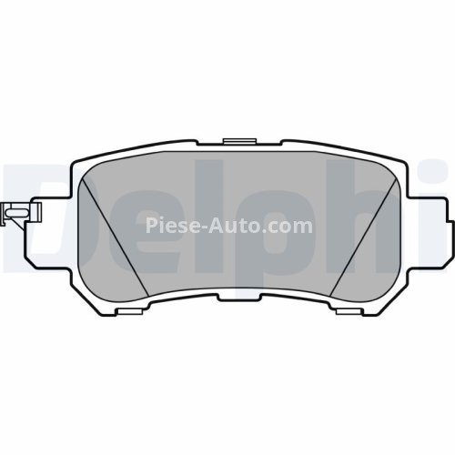Set plăcuțe frână spate, DELPHI (cu un tampon de amortizare), pentru: MAZDA CX-3, CX-5 1.5D-2.5 11.11-