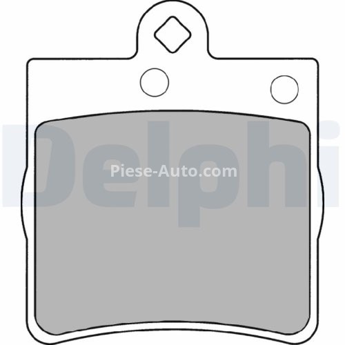 Set plăcuțe frână spate, DELPHI , pentru: MERCEDES C (CL203), C T-MODEL (S202), C T-MODEL (S203), C (W202), C (W203), CLC (CL203), CLK (A208), CLK (A209), CLK (C208), CLK (C209) 1.6-3.2 05.93-06.11