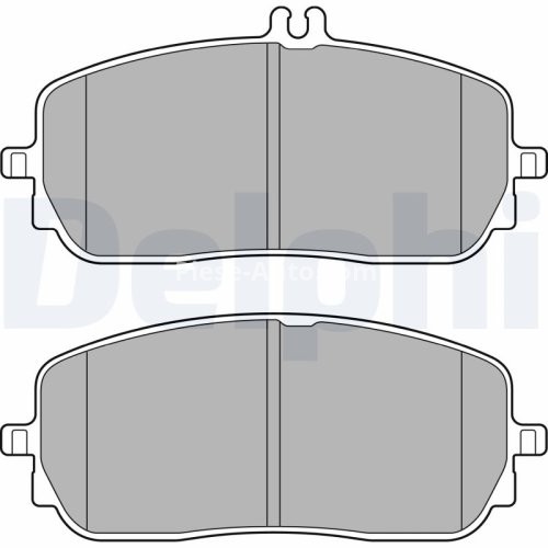 Set plăcuțe frână față, DELPHI , pentru: MERCEDES A (V177), A (W177), B SPORTS TOURER (W247), CLA (C118), CLA SHOOTING BRAKE (X118), EQA (H243), EQB (X243), G (W463), GLA (H247) 1.3-Electric 01.18-