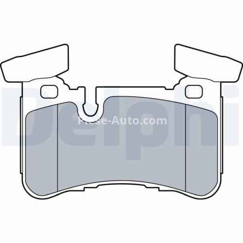 Set plăcuțe frână spate, DELPHI , pentru: MERCEDES C (C204), C T-MODEL (S204), C (W204), CLS (C218), CLS SHOOTING BRAKE (X218), E T-MODEL (S212), E (W212) 5.5/6.2 02.08-