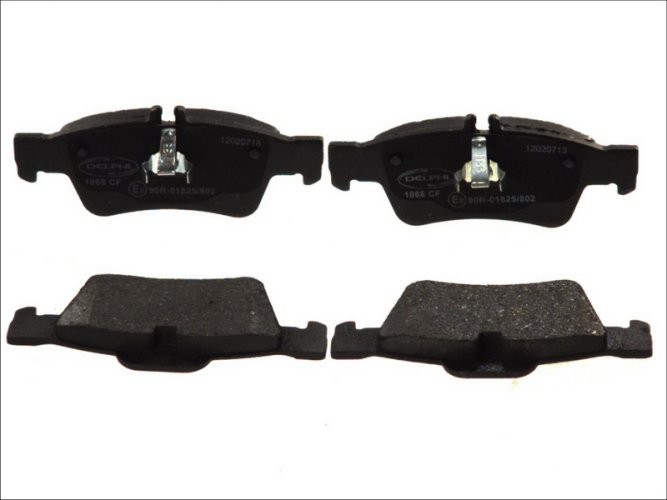 Set plăcuțe frână spate, DELPHI , pentru: MERCEDES CLS (C218), CLS (C219), CLS SHOOTING BRAKE (X218), E T-MODEL (S211), E T-MODEL (S212), E (VF211), E (W211), E (W212), S (C215) 1.8-5.5 10.98-12.17