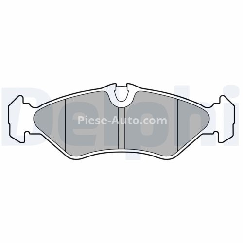 Set plăcuțe frână spate, DELPHI , pentru: MERCEDES SPRINTER 2-T (B901, B902); VW LT 28-35 II, LT 28-46 II 2.1D-2.9D 01.95-07.06