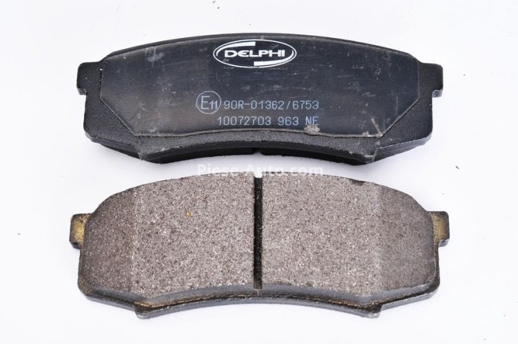 Set plăcuțe frână spate, DELPHI , pentru: MITSUBISHI PAJERO IV; TOYOTA 4 RUNNER IV, 4 RUNNER V, FJ CRUISER, LAND CRUISER, LAND CRUISER 100, LAND CRUISER 80, LAND CRUISER 90 2.4-4.7 11.84-