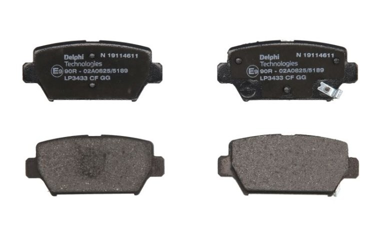 Set plăcuțe frână spate, DELPHI , pentru: MITSUBISHI ECLIPSE CROSS 1.5/2.0/2.2D 10.17-