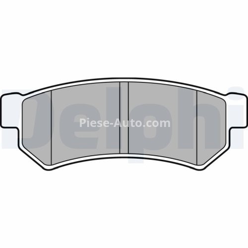 Set plăcuțe frână spate, DELPHI , pentru:  MITSUBISHI OUTLANDER III 1.4-3.0 01.05-