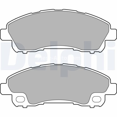 Set plăcuțe frână față, DELPHI , pentru: MITSUBISHI CANTER (FB7, FB8, FE7, FE8) VII, CANTER (FE5, FE6) VI 3.0/3.0D 10.01-