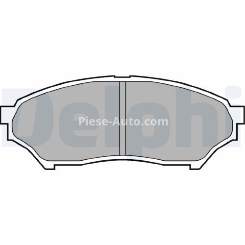 Set plăcuțe frână față, DELPHI , pentru: MITSUBISHI PAJERO PININ I 1.8/2.0 10.99-06.07