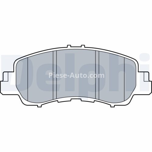 Set plăcuțe frână față, DELPHI (fara optionale), pentru: MITSUBISHI ECLIPSE CROSS 1.5/2.0/2.2D 10.17-