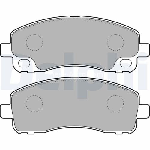 Set plăcuțe frână spate, DELPHI , pentru: MITSUBISHI CANTER (FB7, FB8, FE7, FE8) VII 3.0D 10.01-