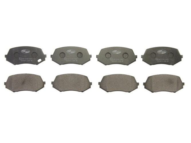 Set plăcuțe frână spate, DELPHI , pentru: MITSUBISHI CANTER (FB7, FB8, FE7, FE8) VII, CANTER (FE5, FE6) VI 3.0D/3.9D/4.9D 08.01-