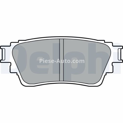 Set plăcuțe frână spate, DELPHI , pentru: MITSUBISHI ECLIPSE CROSS, OUTLANDER III 1.5-2.4H 08.12-