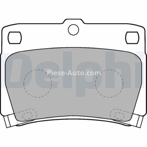 Set plăcuțe frână spate, DELPHI , pentru: MITSUBISHI PAJERO II, PAJERO SPORT I, PAJERO SPORT II, PAJERO SPORT III, SIGMA 2.4-3.5 12.90-