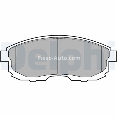 Set plăcuțe frână față, DELPHI , pentru: NISSAN 200SX, ALTIMA, MAXIMA / MAXIMA QX IV, MAXIMA III, SILVIA, TEANA I 1.8-3.5 07.88-