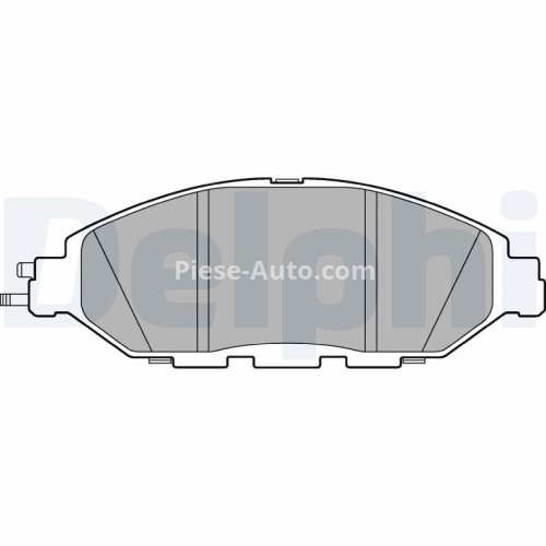 Set plăcuțe frână față, DELPHI , pentru: NISSAN MURANO III, PATHFINDER IV 2.5H/3.5 04.12-