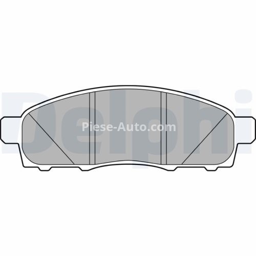 Set plăcuțe frână față, DELPHI , pentru: NISSAN NV200, NV200 / EVALIA 1.5D/1.6/Electric 02.10-