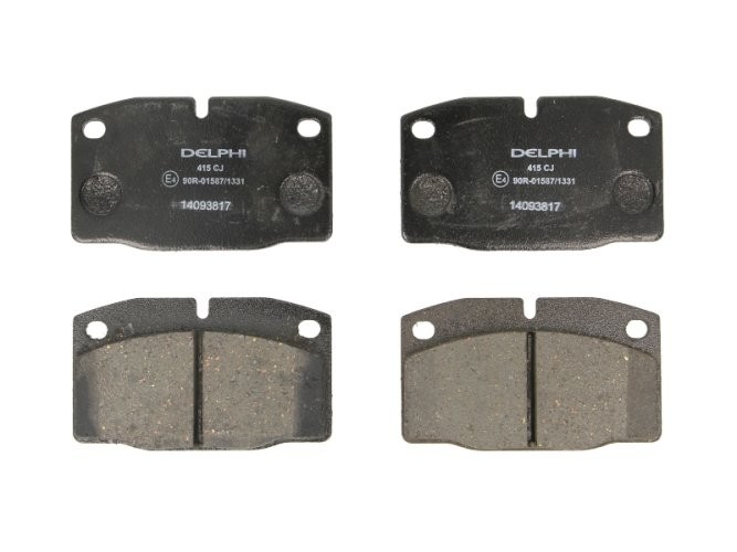 Set plăcuțe frână față, DELPHI , pentru:  OPEL ASCONA B, ASCONA C, ASTRA F, ASTRA F CLASSIC, ASTRA F/KOMBI, ASTRA G, CALIBRA A, COMBO/MINIVAN, CORSA A, CORSA A TR 1.0-2.6 09.75-01.05