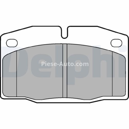 Set plăcuțe frână față, DELPHI , pentru:  OPEL ASCONA B, ASCONA C, ASTRA F, ASTRA F CLASSIC, ASTRA F/KOMBI, ASTRA G, CALIBRA A, COMBO/MINIVAN, CORSA A, CORSA A TR 1.0-2.6 09.75-01.05