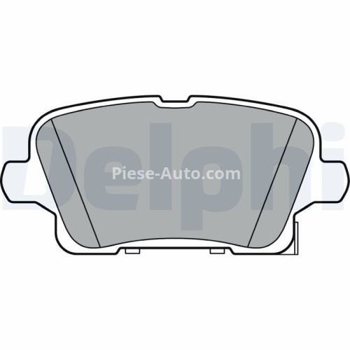 Set plăcuțe frână spate, DELPHI , pentru: OPEL INSIGNIA B, INSIGNIA B COUNTRY, INSIGNIA B GRAND SPORT 1.5-2.0D 03.17-