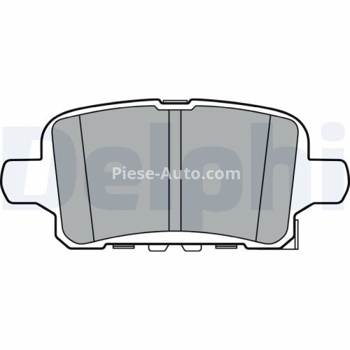 Set plăcuțe frână spate, DELPHI , pentru: OPEL INSIGNIA B, INSIGNIA B COUNTRY, INSIGNIA B GRAND SPORT 1.5-2.0D 03.17-