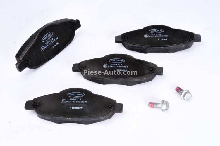 Set plăcuțe frână față, DELPHI , pentru: PEUGEOT 3008, 308, 308 I, 308 I/KOMBI 1.2-2.0D 09.07-08.16